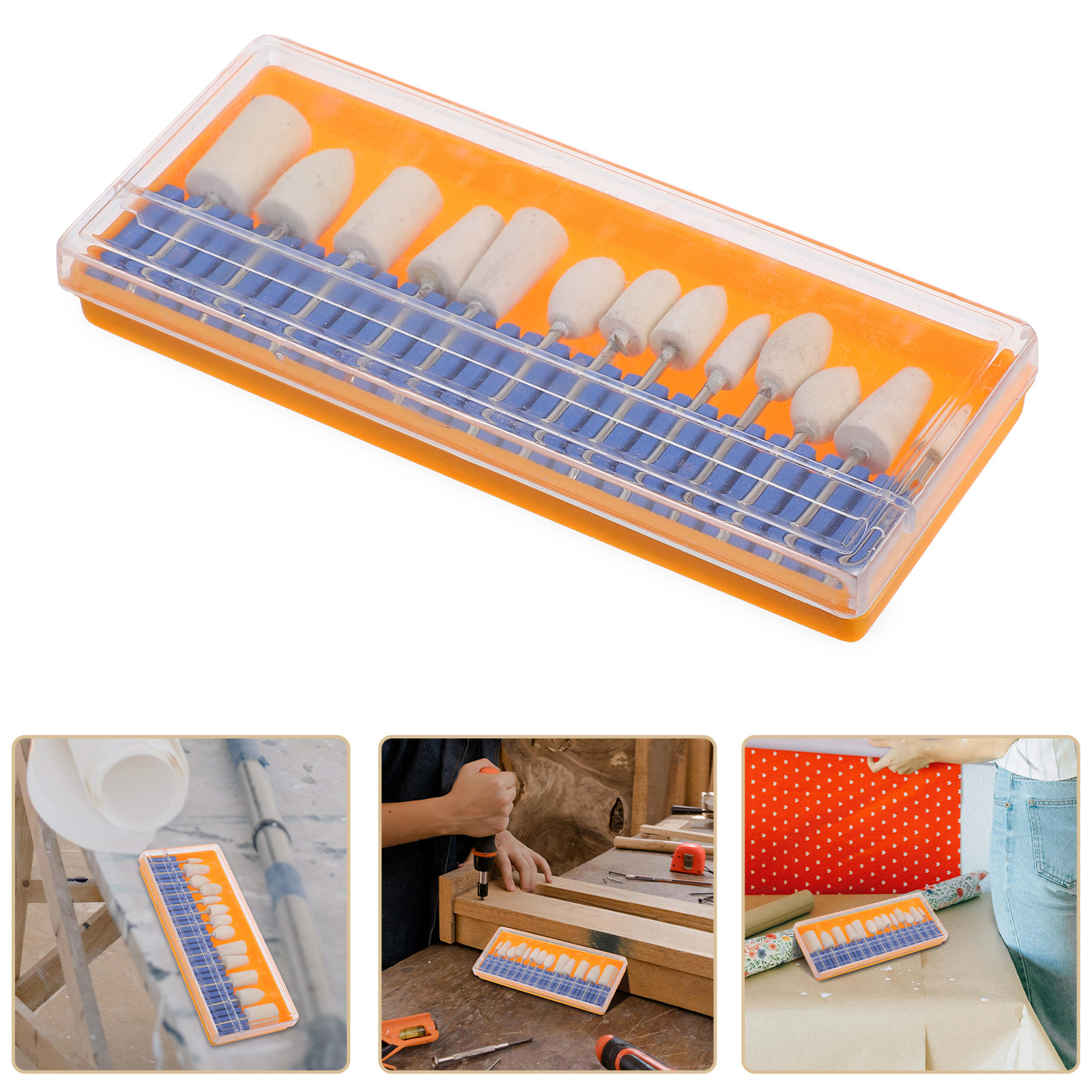 Rotary Tool Kit - 13Pcs Wool Polishing Bits Set Felt
