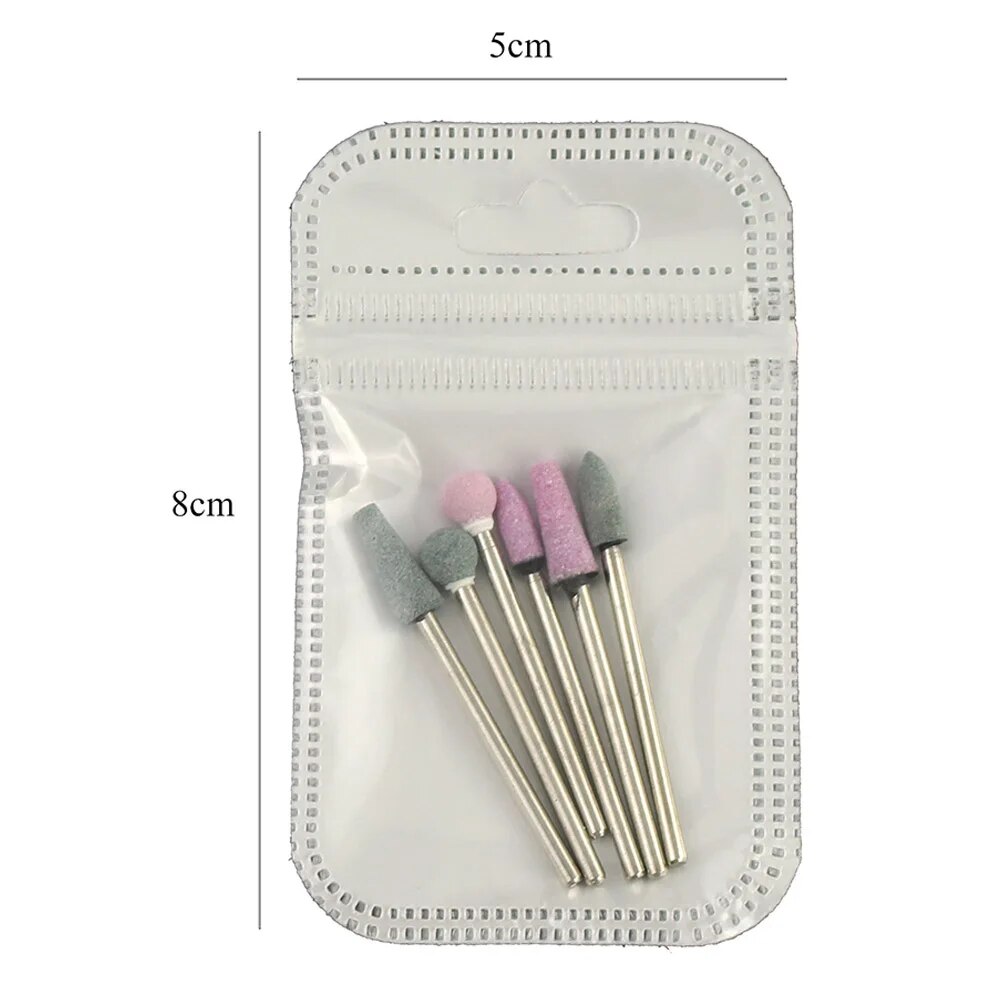 6pcs Nail Drill Bit Set Stone  – Power Tools Total recenzja i cena