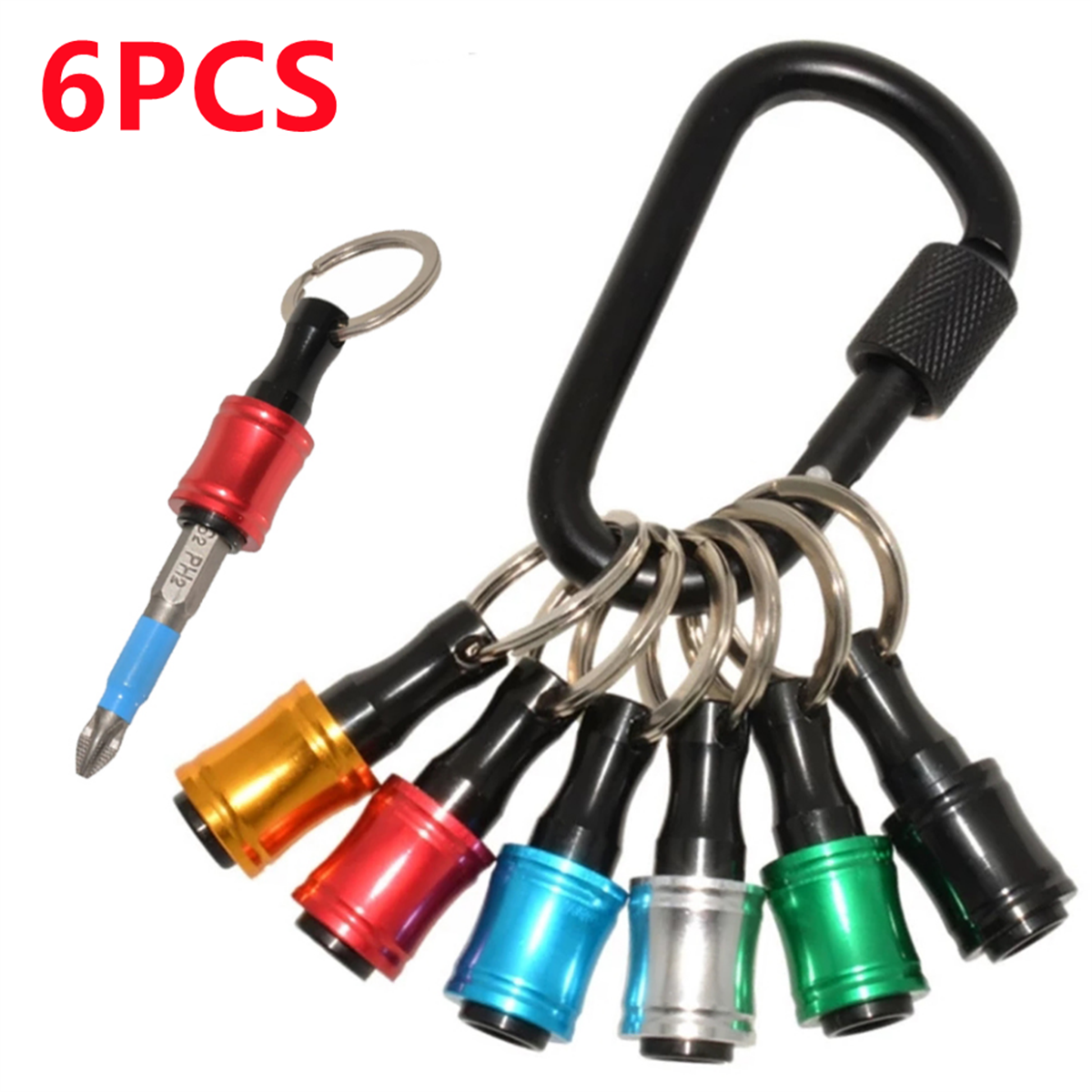 6pcs color key chain quick-cha – Power Key Tools recenzja i cena