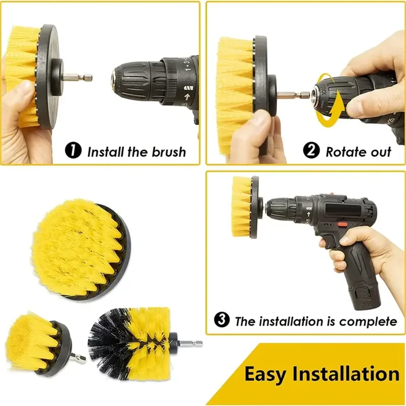 3 Pcs/Set Power Drill Brush Se – Power Tools For Sale recenzja i cena
