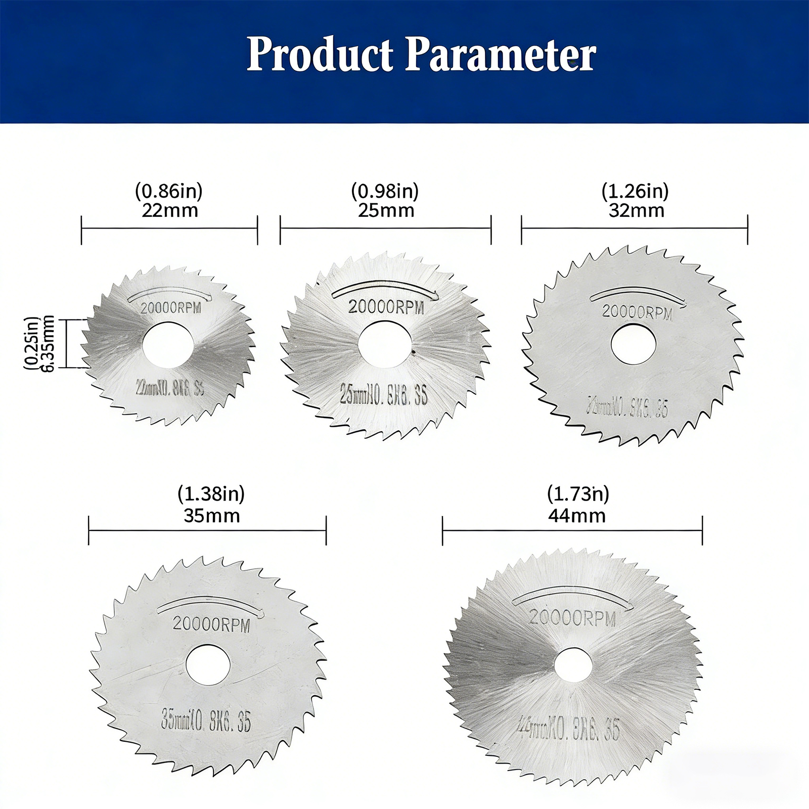High Speed Steel Saw Disc 6Pcs – Power Tools Diy recenzja i cena