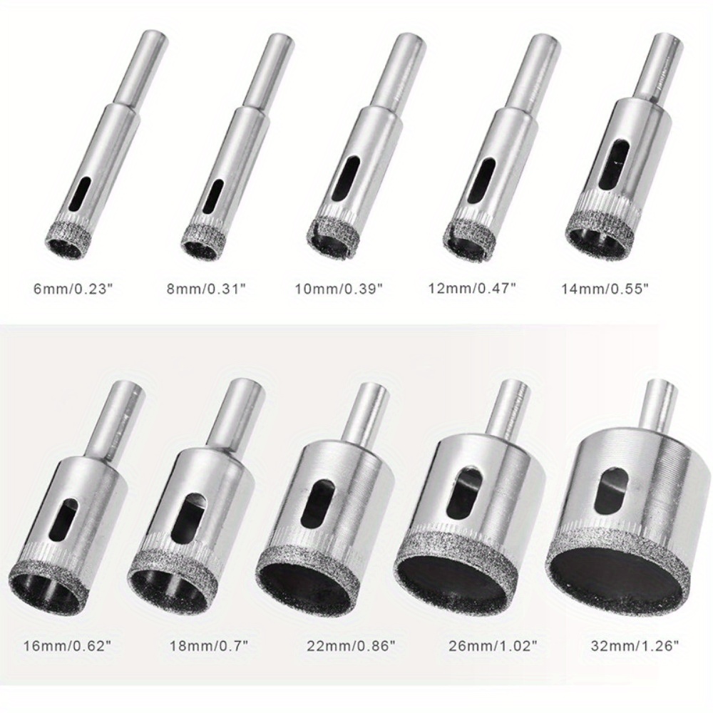 10 Piece Diamond Coated Drill  – Power Tools For Sale recenzja i cena