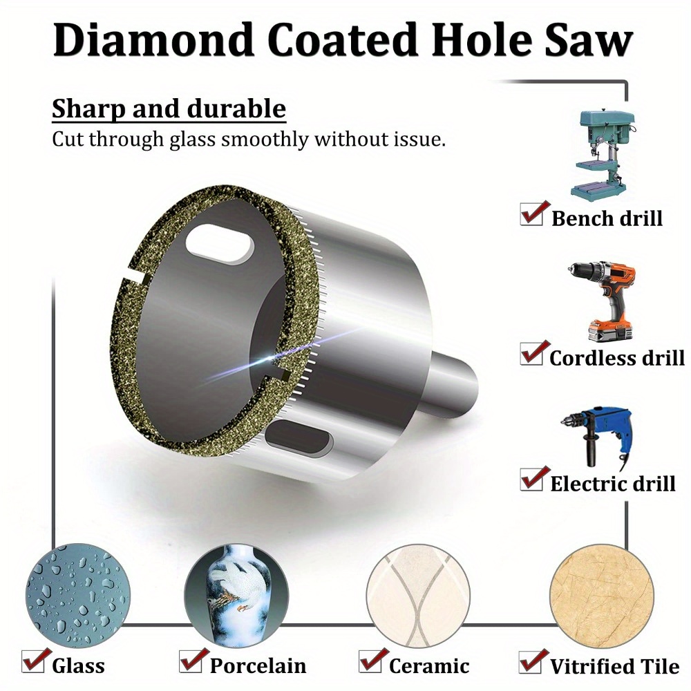 10 Piece Diamond Coated Drill  – Power Tools For Sale recenzja i cena