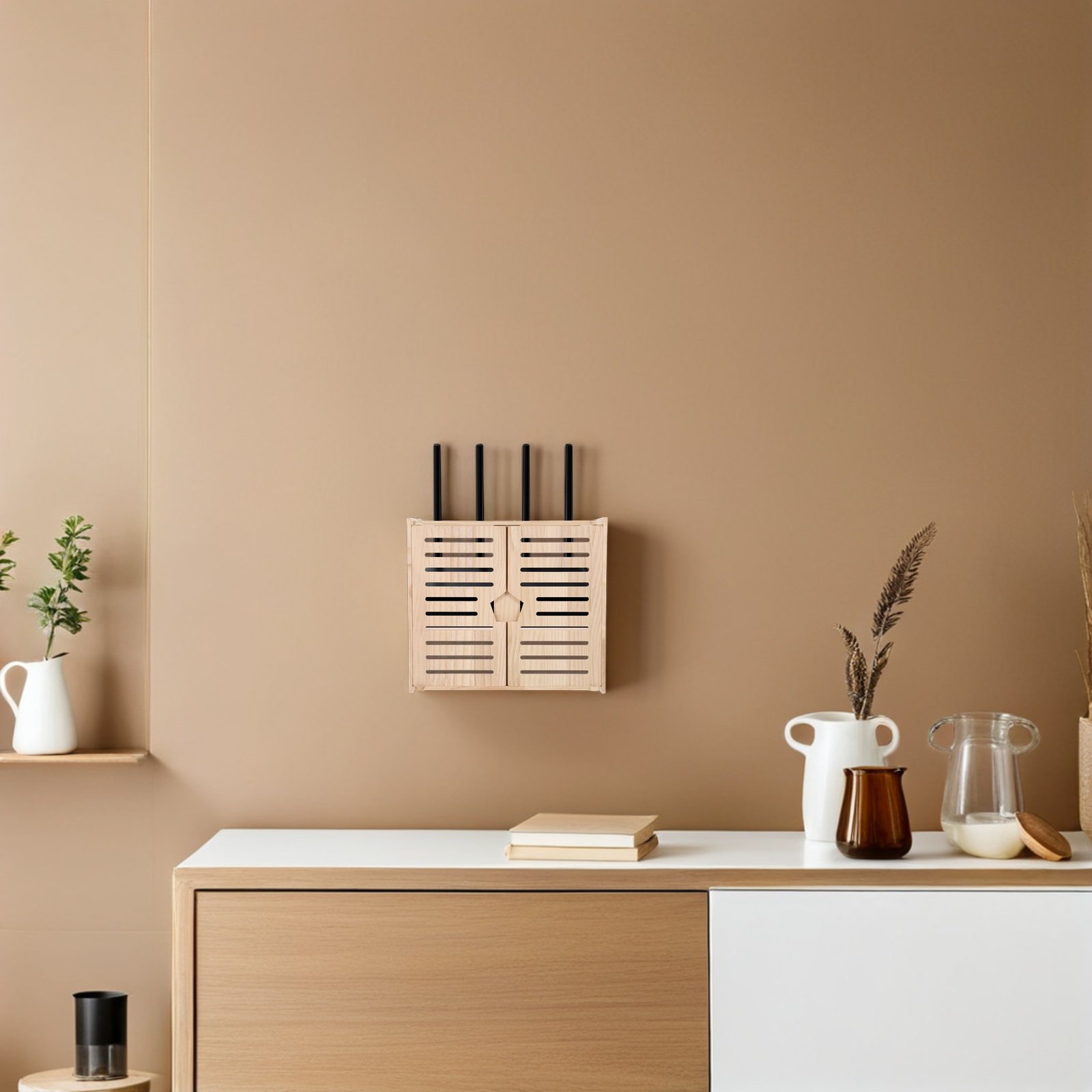 Wooden WiFi Router Storage Box – Power Toolbox recenzja i cena