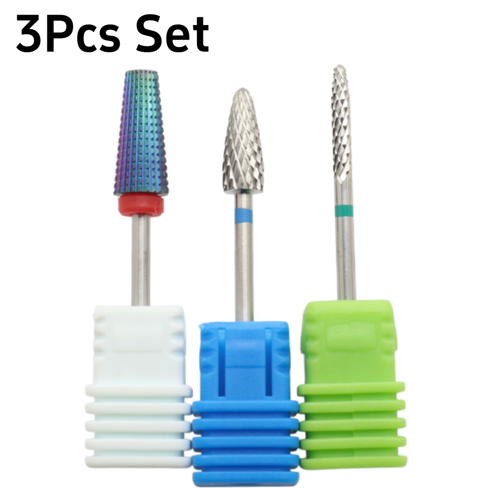 3Pcs Colorful Nail Drill Bits  – Power Tools Total recenzja i cena