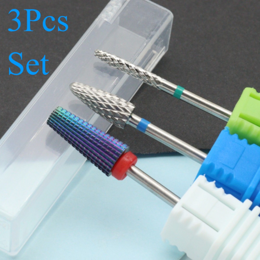 3Pcs Colorful Nail Drill Bits  – Power Tools Total recenzja i cena